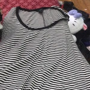 Black and white striped T-shirt dress from rue21